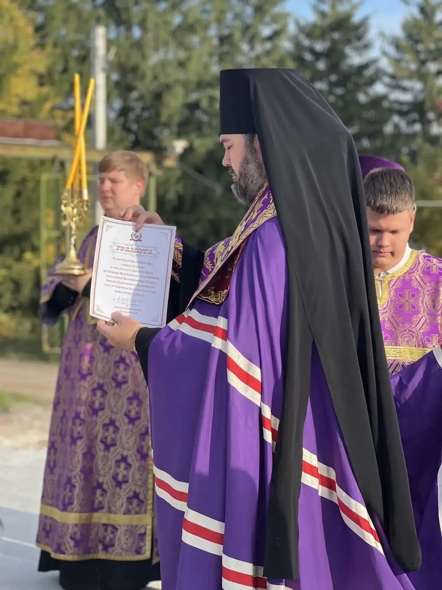 Закладка храма в пгт Нижняя Мактама